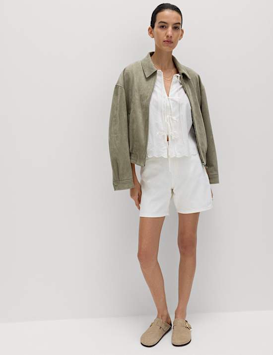 Pure Cotton Denim Classic Shorts