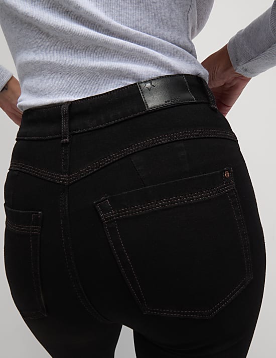 Figuurcorrigerende jeans met rechte pijpen