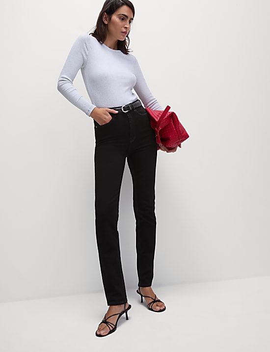 Figuurcorrigerende jeans met rechte pijpen