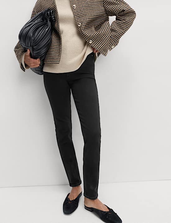 Skinny-Jeans mit Magic Shaping und hohem Bund