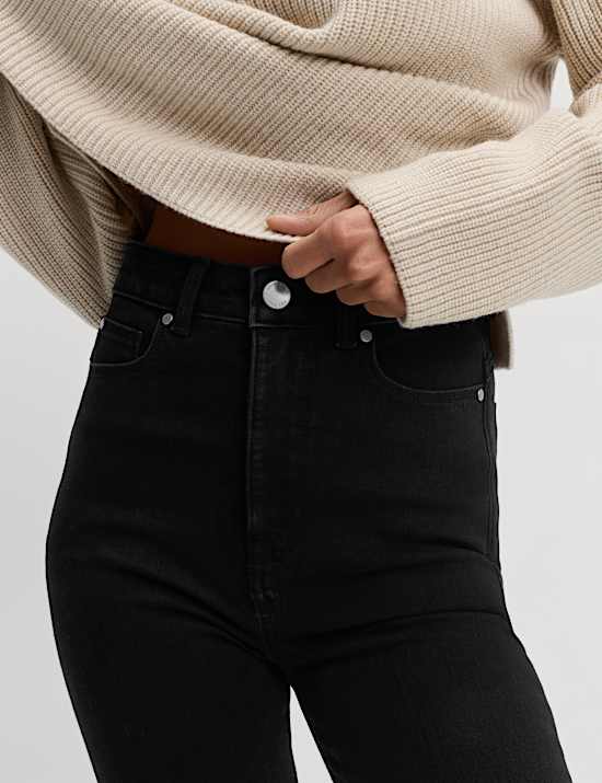 Skinny-Jeans mit Magic Shaping und hohem Bund