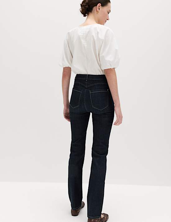 Magic Shaping High Waisted Straight Leg Jeans