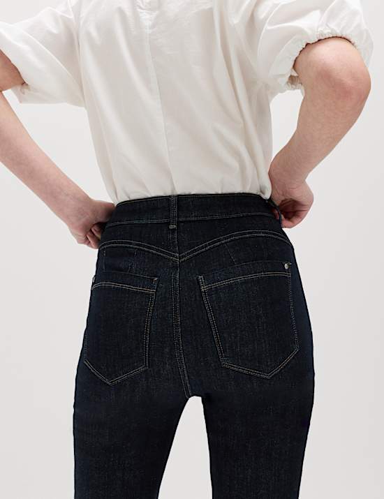 Magic Shaping High Waisted Straight Leg Jeans