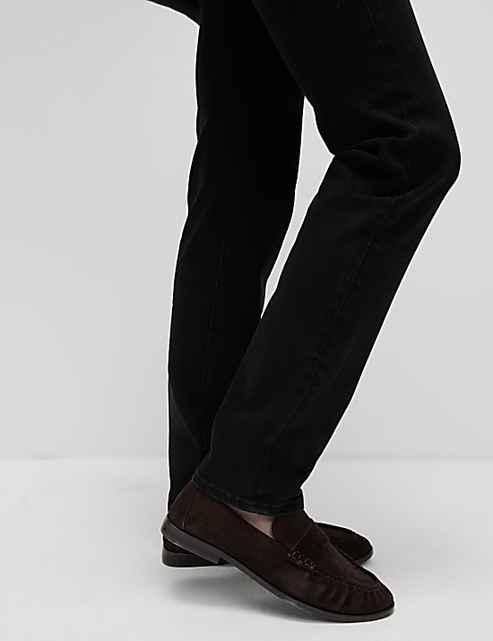 Figuurcorrigerende jeans met hoge taille en rechte pijpen