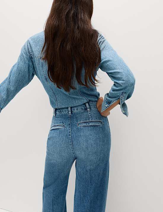 Premium High Rise Denim Trousers