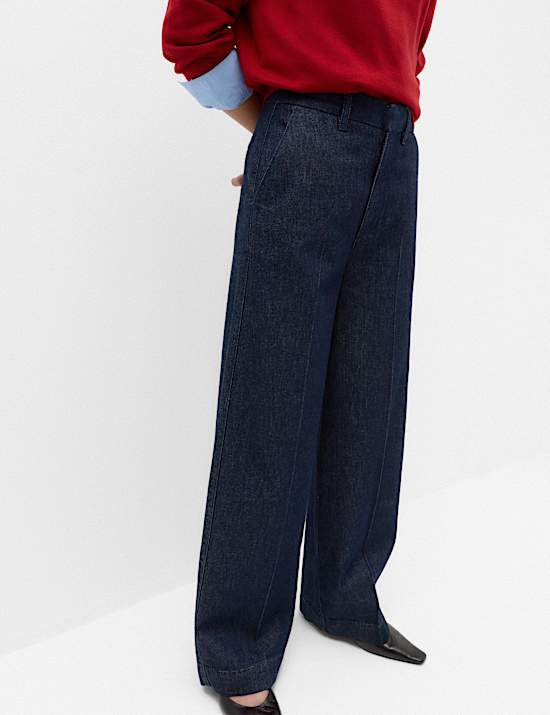 Premium High Rise Denim Trousers