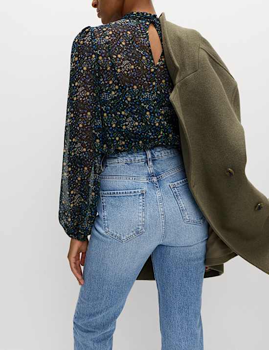 Jean Authentic coupe slim taille haute de première qualité