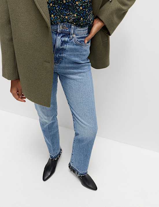 Jean Authentic coupe slim taille haute de première qualité