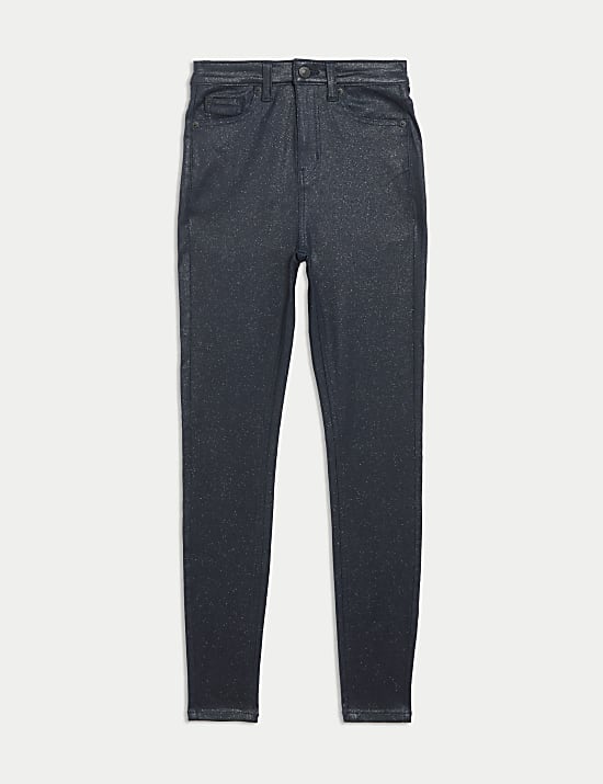 Skinny-Jeans &bdquo;Ivy&ldquo; mit hohem Bund