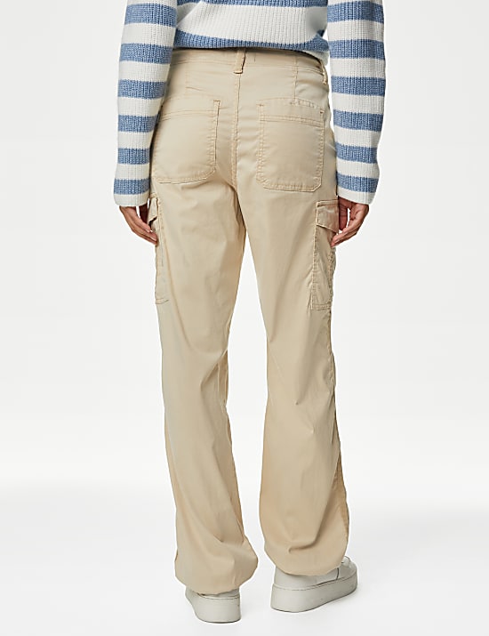 Lyocell™ Rich Cargo Straight Leg Trousers