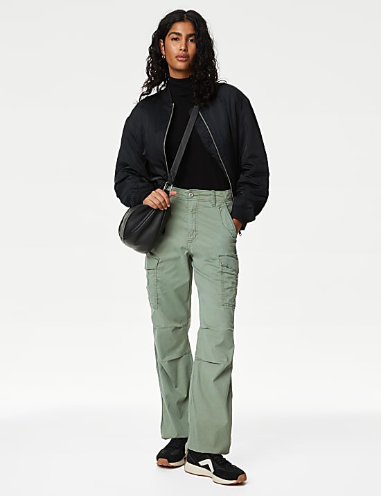 Celana Panjang Straight Leg Cargo Lyocell&trade; Rich