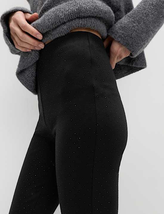 Diamante High Waisted Leggings