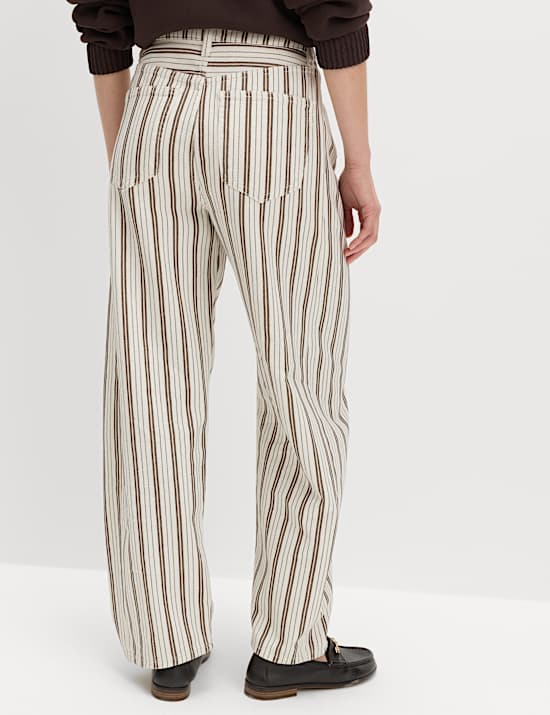 ג'ינס פסים בגזרת ביניים בארל