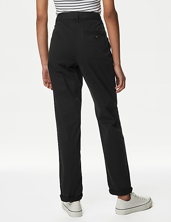 Cotton Rich Tea Dyed Slim Fit Chinos