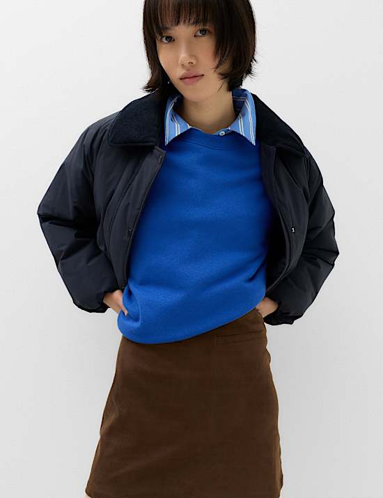Faux Suede Mini Skirt