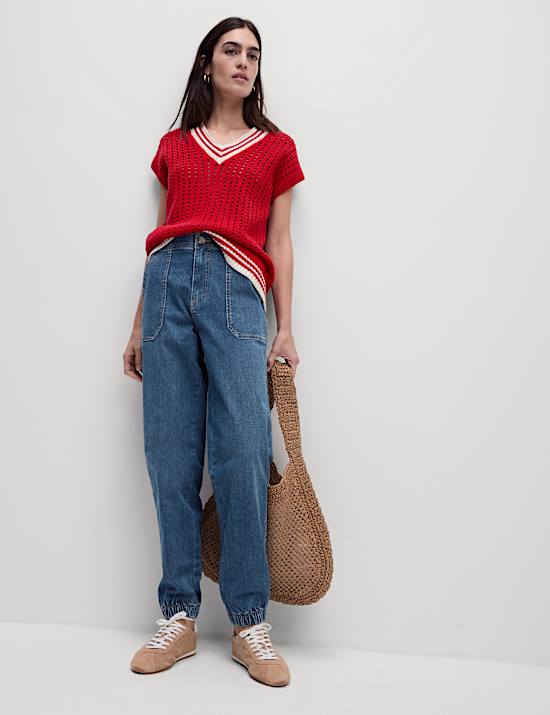 Cotton Blend Slim Fit Joggers