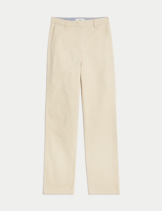 Cotton Rich Straight Leg Chinos