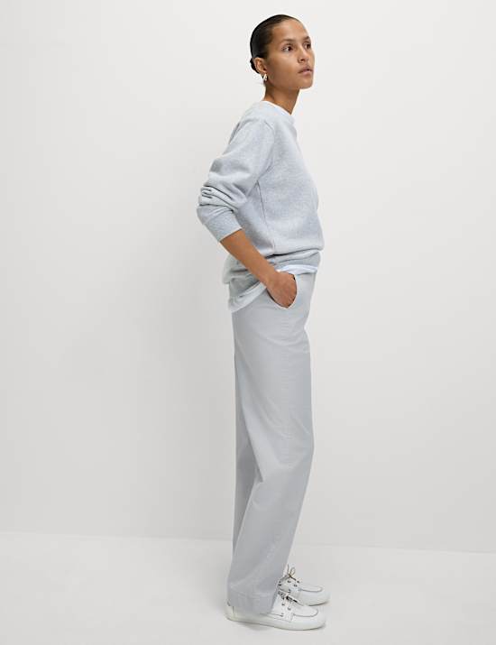 Stretch straight leg chinos