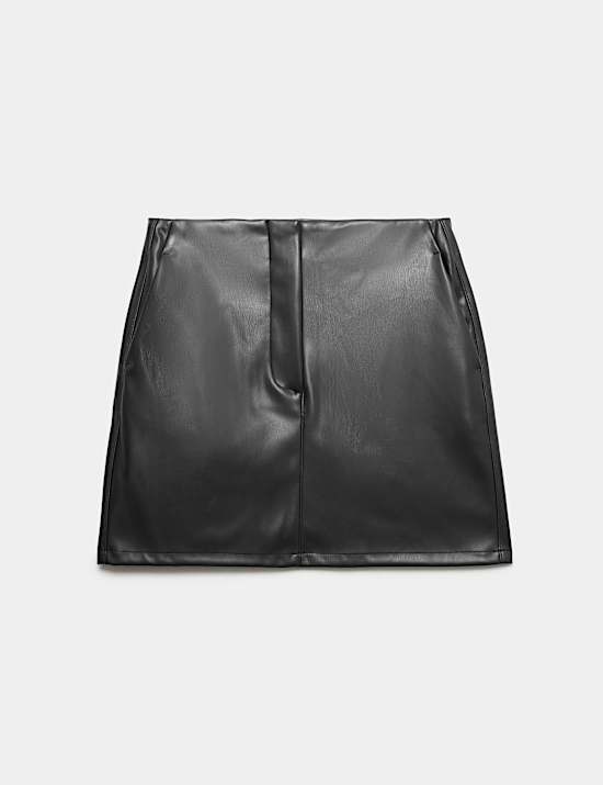 Faux Leather Mini Skirt
