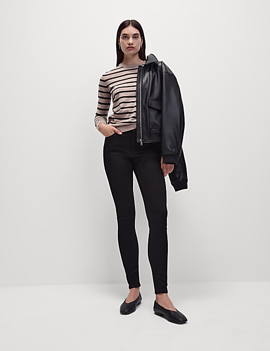 ג'ינס תרמי Ivy בגזרת סקיני עם מותניים גבוהים