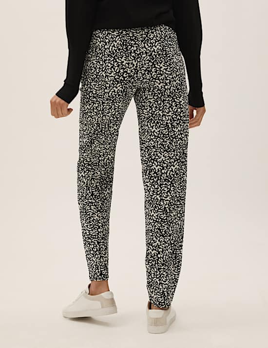 Linen Rich Tapered Ankle Grazer Trousers
