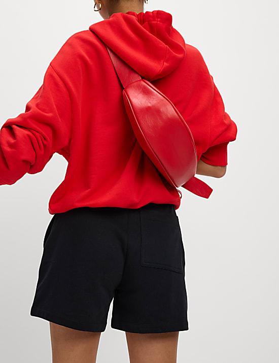 Katoenrijke korte joggingbroek van jersey