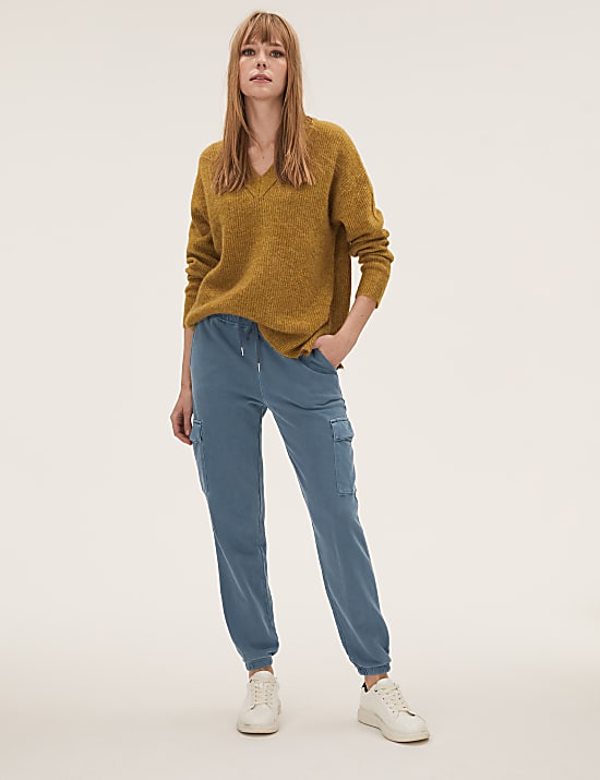 Jersey Utility Tapered Joggers