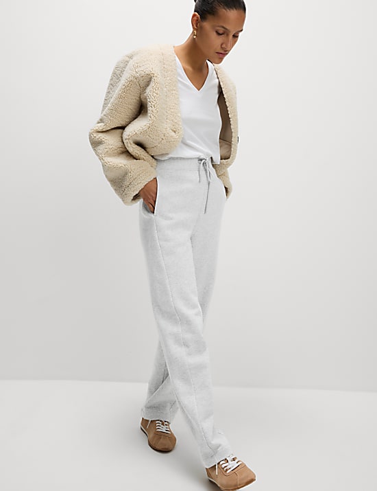 Cotton Rich Barrel Leg Ankle Grazer Joggers