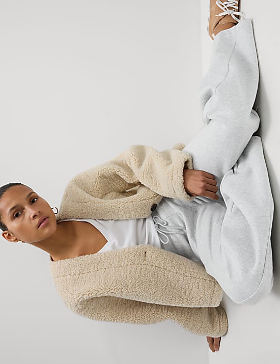 Cotton Rich Barrel Leg Ankle Grazer Joggers