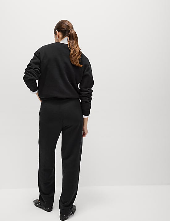 Cotton Rich Barrel Leg Ankle Grazer Joggers