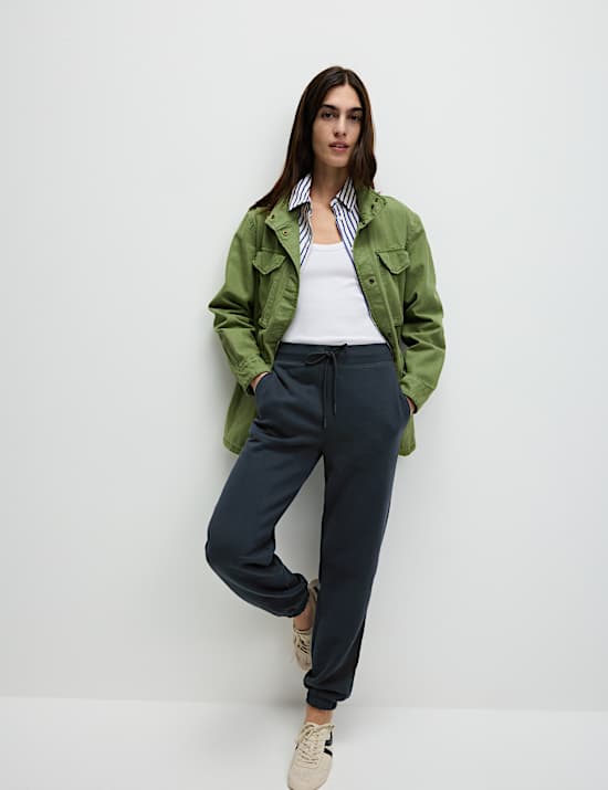 Jogginghose mit Bündchensaum, hohem Baumwollanteil und Kordelzug