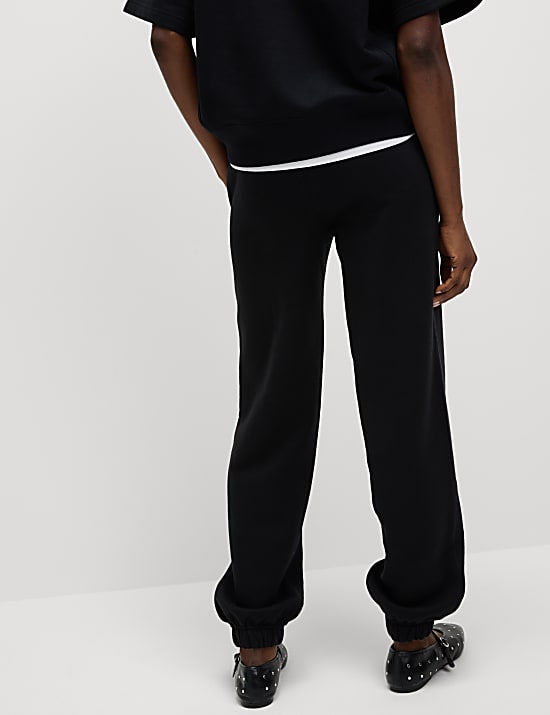 Cotton Rich Drawstring Cuffed Joggers