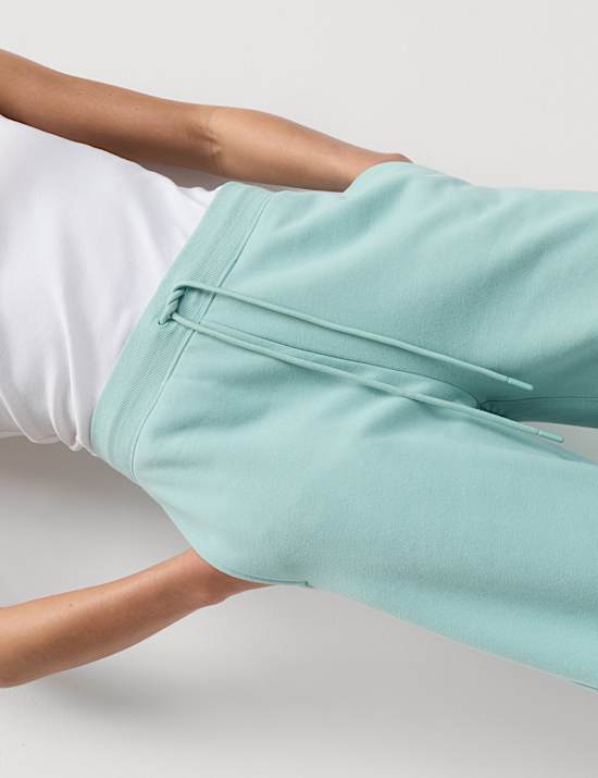 Pantalon de jogging coupe large en coton peign&eacute;