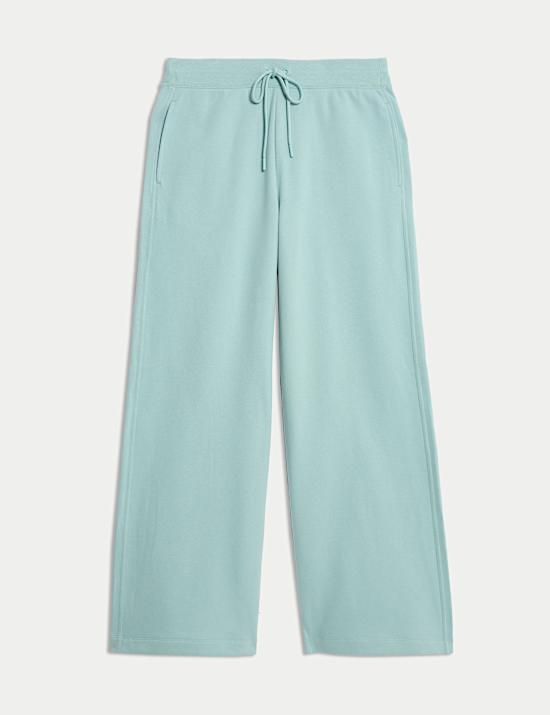 Pantalon de jogging coupe large en coton peign&eacute;