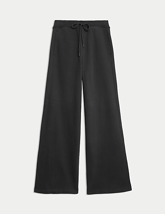 Cotton Rich Brushed Wide Leg Joggers