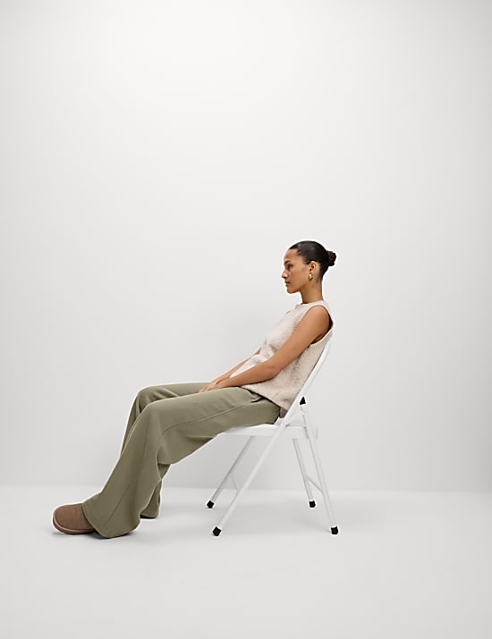 Cotton Rich Brushed Wide Leg Joggers