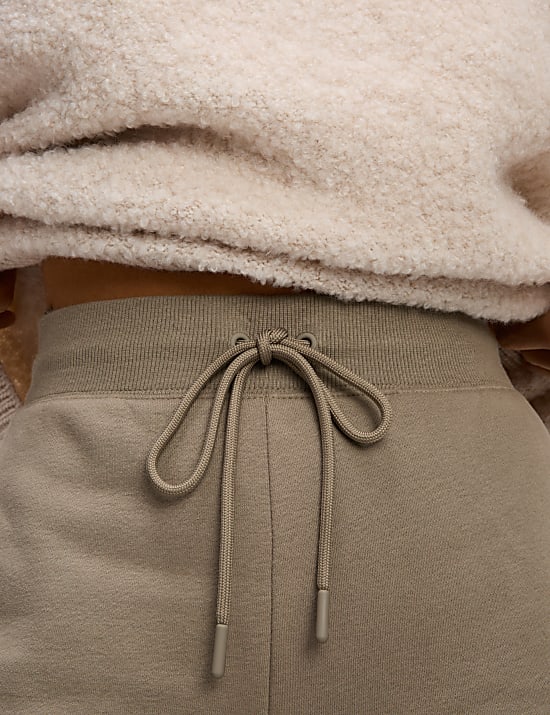 Cotton Rich Brushed Wide Leg Joggers