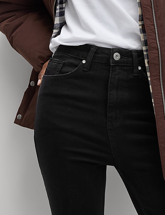 Mimořádně měkké přiléhavé džíny Ivy s vysokým pasem