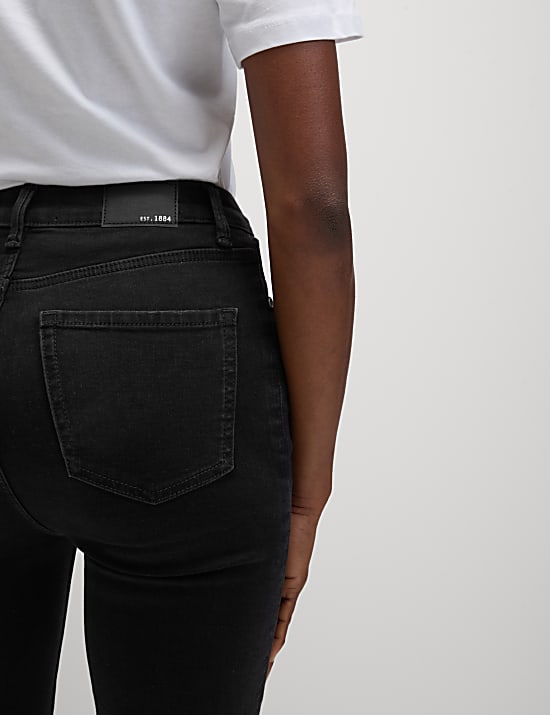 Mimořádně měkké přiléhavé džíny Ivy s vysokým pasem