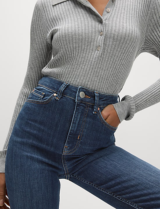 Superweiche Skinny-Jeans &bdquo;Ivy&ldquo; mit hohem Bund