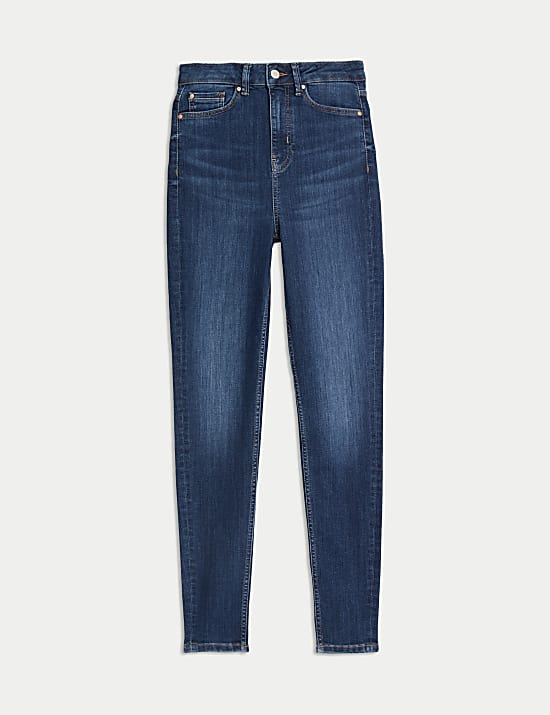 Superweiche Skinny-Jeans &bdquo;Ivy&ldquo; mit hohem Bund