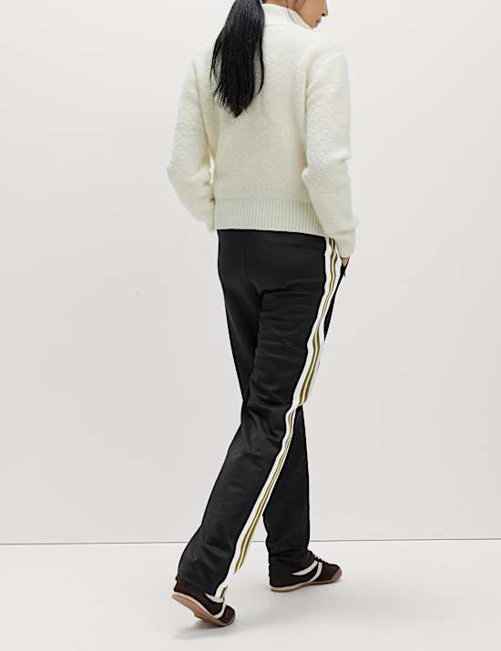 Cotton Rich Retro Side Stripe Joggers