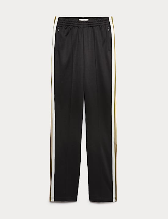 Cotton Rich Retro Side Stripe Joggers