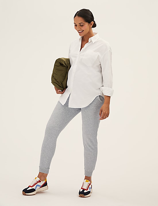 Maternity Cotton Rich Cuffed Joggers