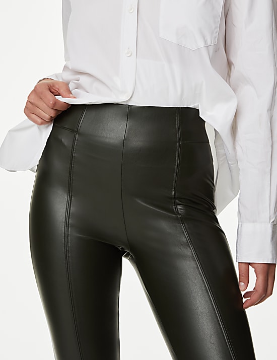 Kožen&eacute; leg&iacute;ny s&nbsp;vysok&yacute;m pasem