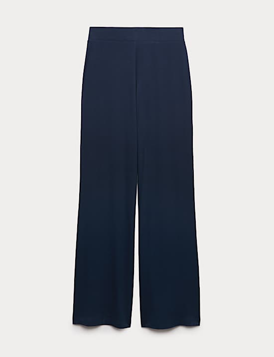 Jersey Wide Leg Trousers
