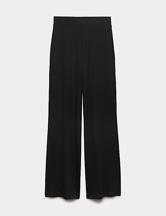 Jersey Wide Leg Trousers