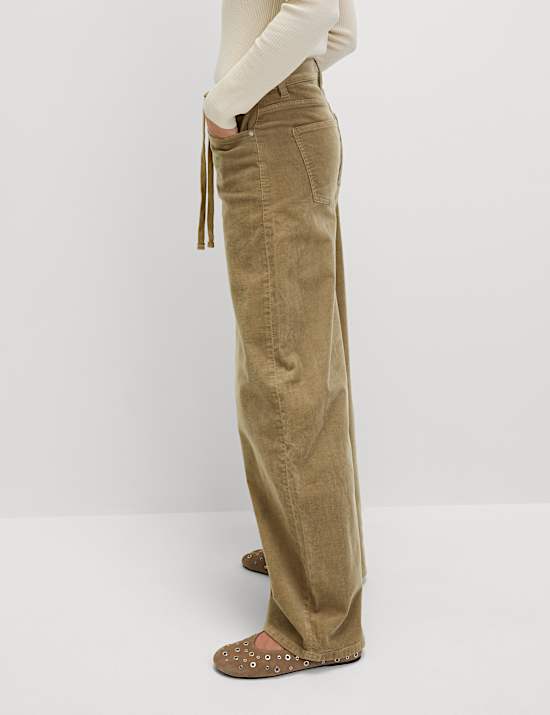 Wide fit trousers