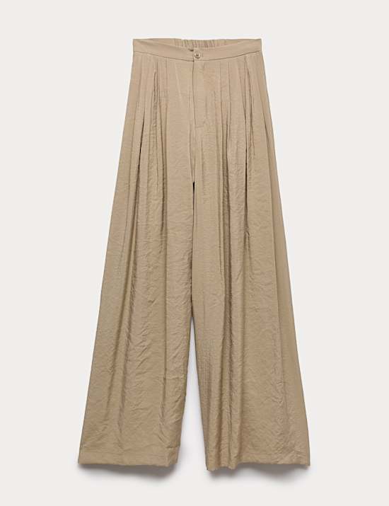 Pantalon palazzo sans pinces