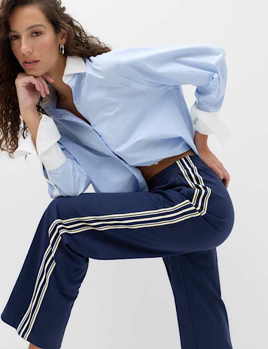 Side Stripe Straight Leg Joggers